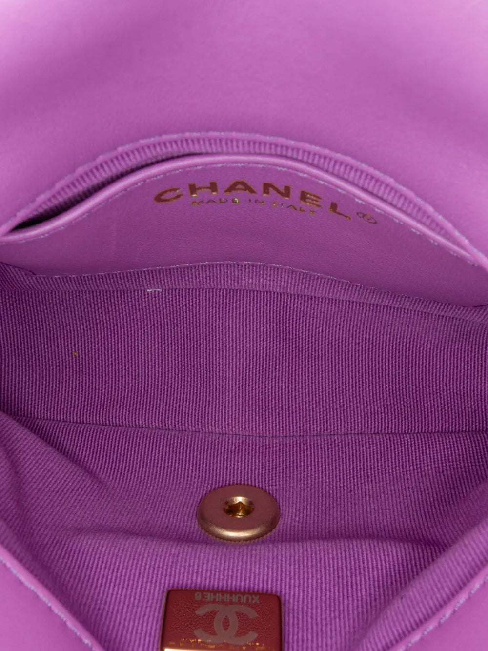 Chanel Pre Owned 2021 2024 Mini Quilted Lambskin Funky Town Flap Shoulder Bag