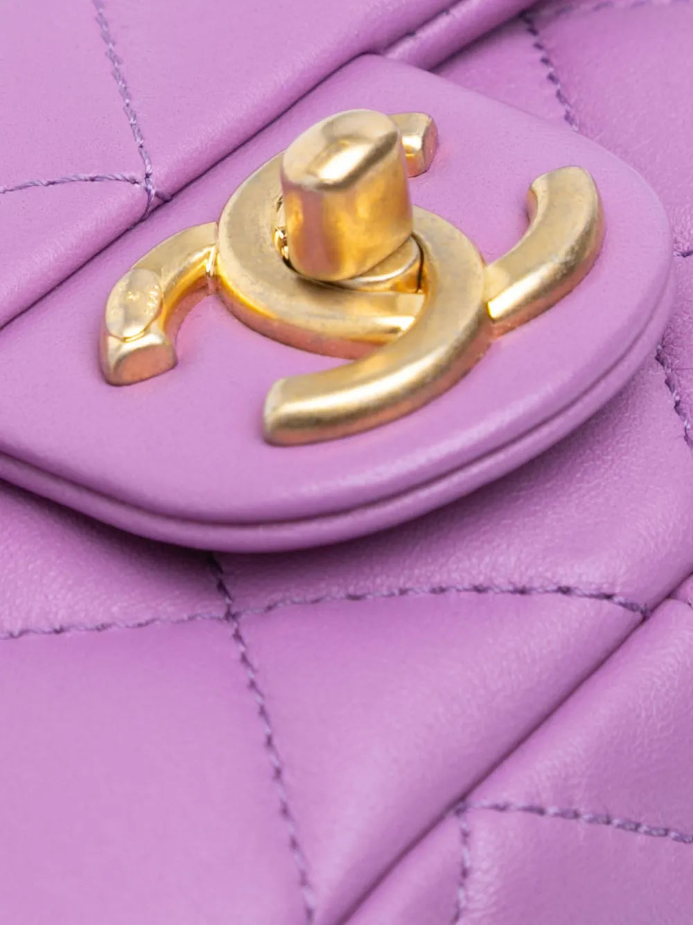 Chanel Pre Owned 2021 2024 Mini Quilted Lambskin Funky Town Flap Shoulder Bag
