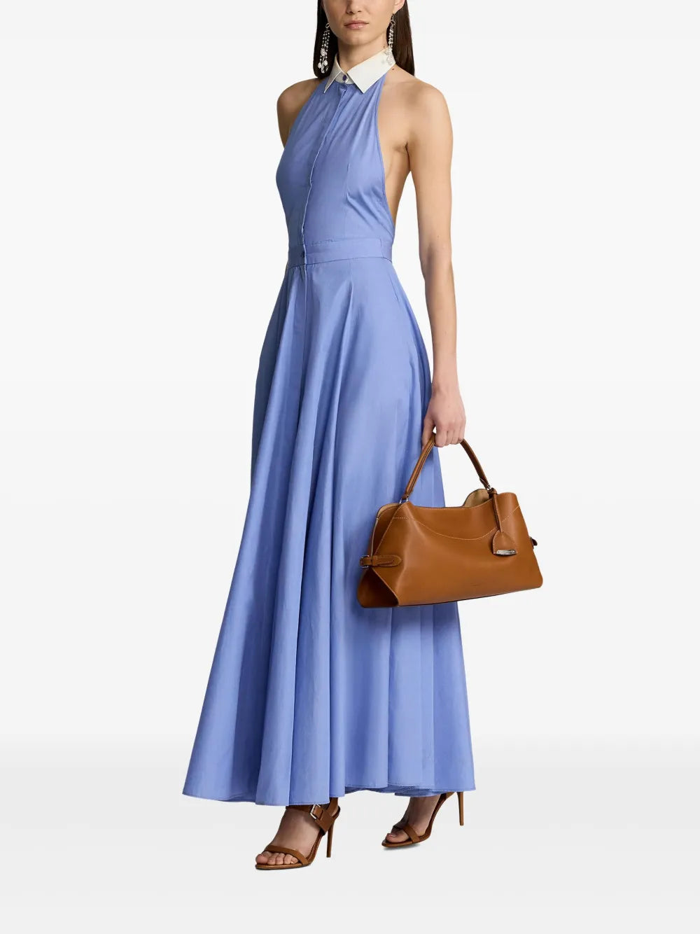Ralph Lauren Collection Medium Leather Shoulder Bag
