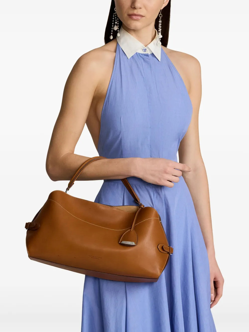 Ralph Lauren Collection Medium Leather Shoulder Bag
