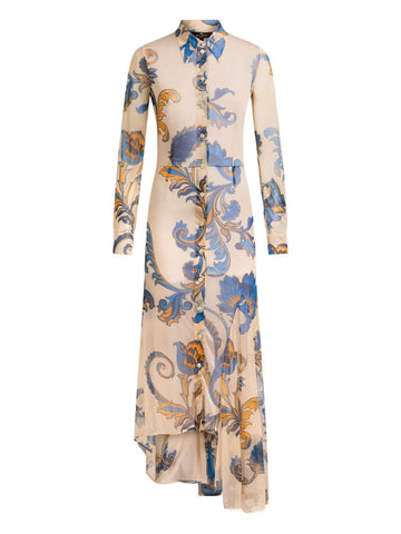 Etro Floral Print Shirt Dress