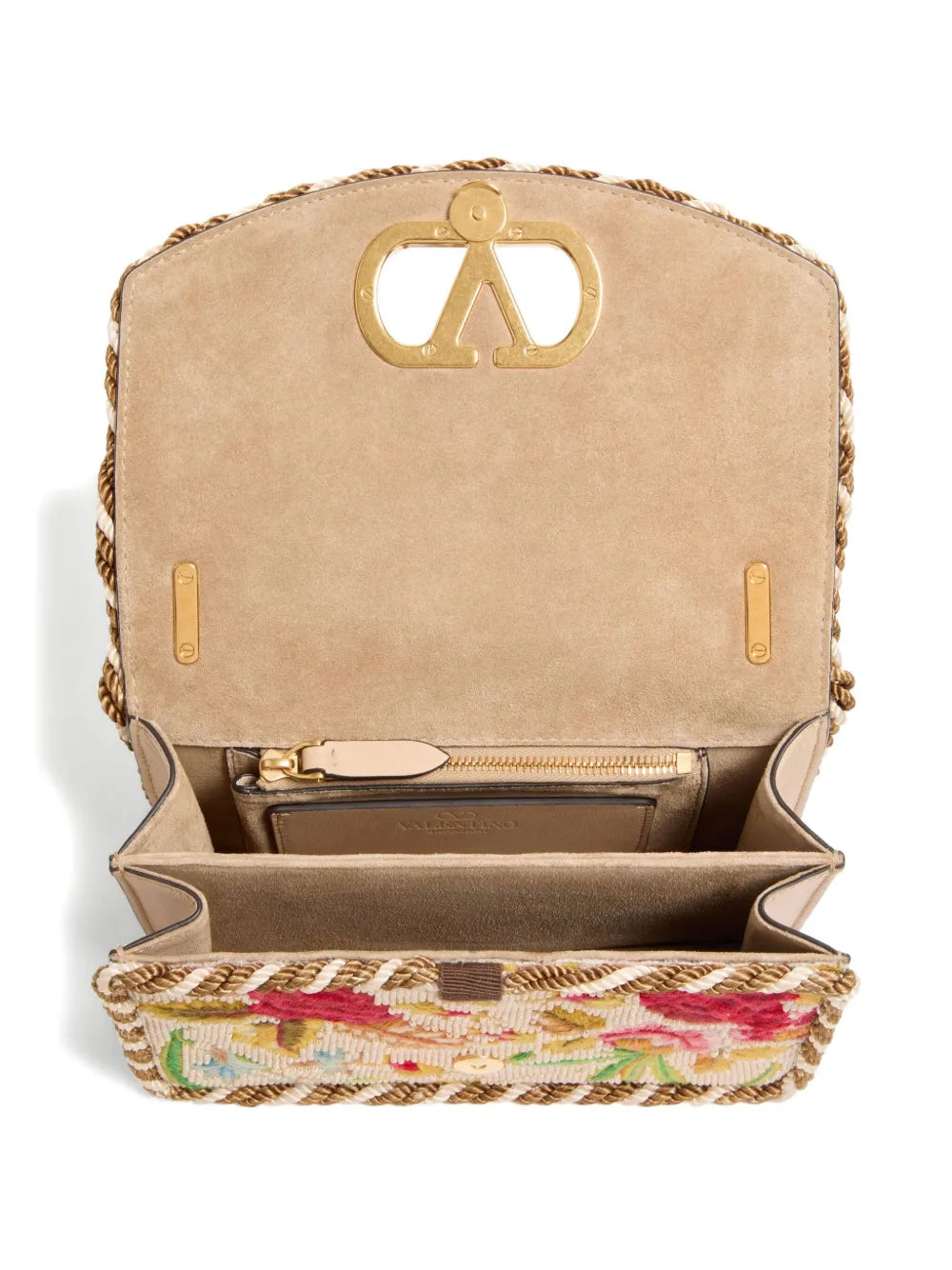 Valentino Garavani Small Vain Embroidered Shoulder Bag