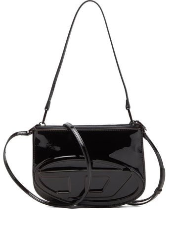 Diesel 1Dr Patent Leather Logo Shoulder Bag