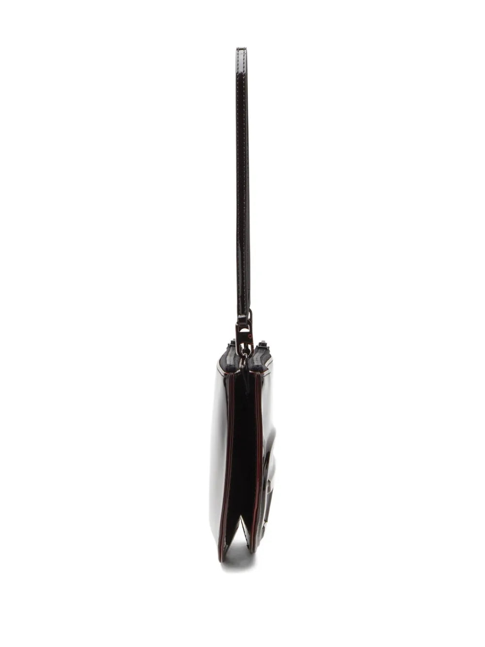 Diesel 1Dr Patent Leather Logo Shoulder Bag