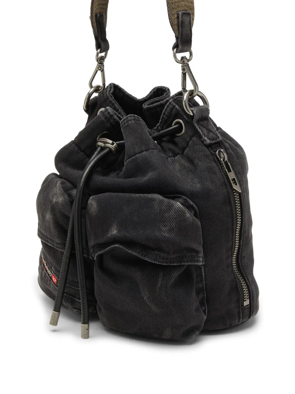 Diesel Drawstring Pocket Shoulder Bag