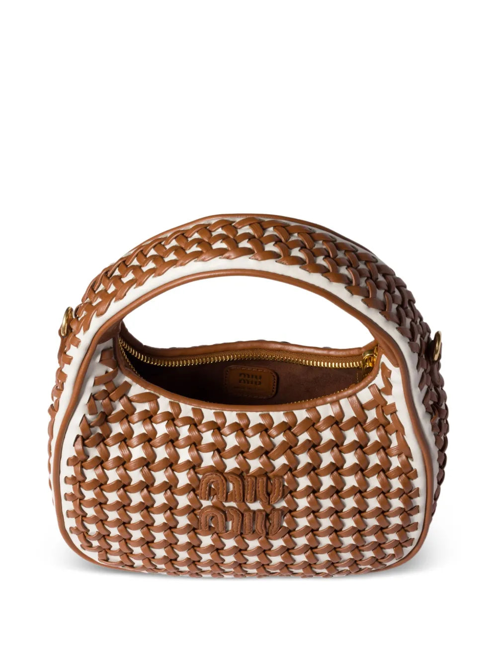 Miu Miu Wander Woven Shoulder Bag