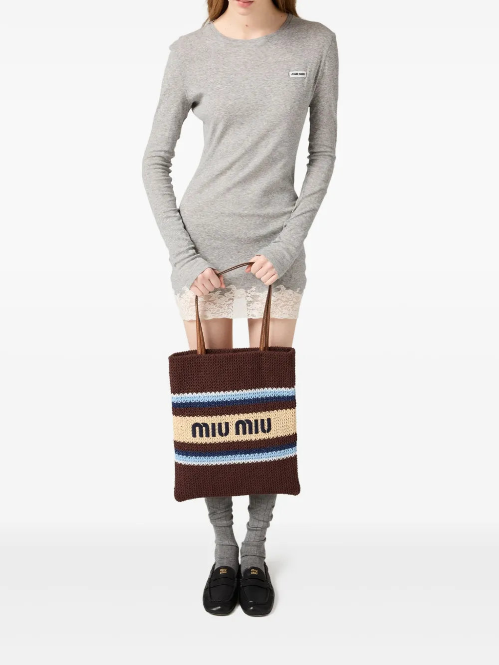 Miu Miu Crochet Tote Bag
