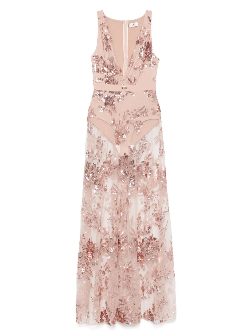 Elisabetta Franchi Sequin Embellished Gown