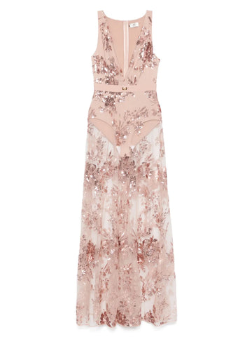 Elisabetta Franchi Sequin Embellished Gown
