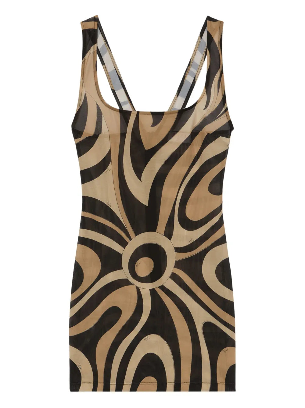 Pucci Marmo Print Square Neck Mini Dress