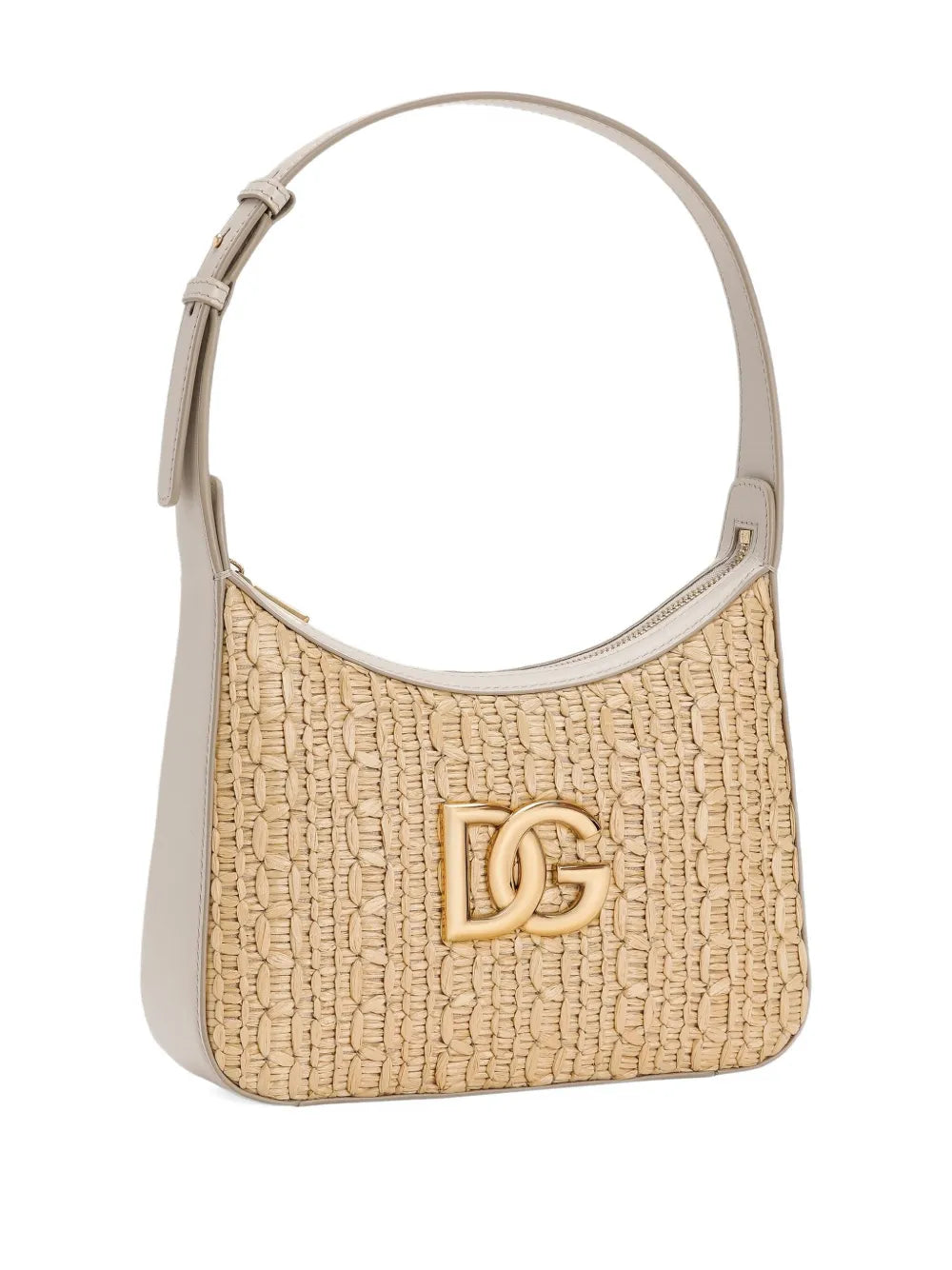 Dolce Gabbana Rafia Crochet Shoulder Bag