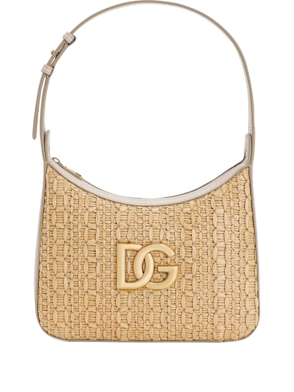 Dolce Gabbana Rafia Crochet Shoulder Bag