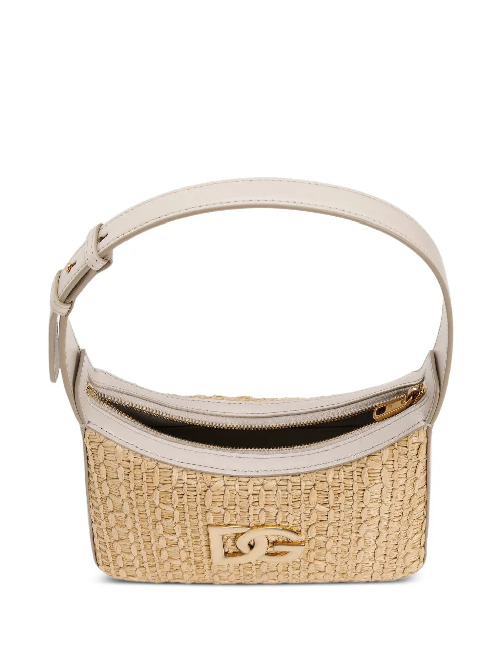 Dolce Gabbana Rafia Crochet Shoulder Bag