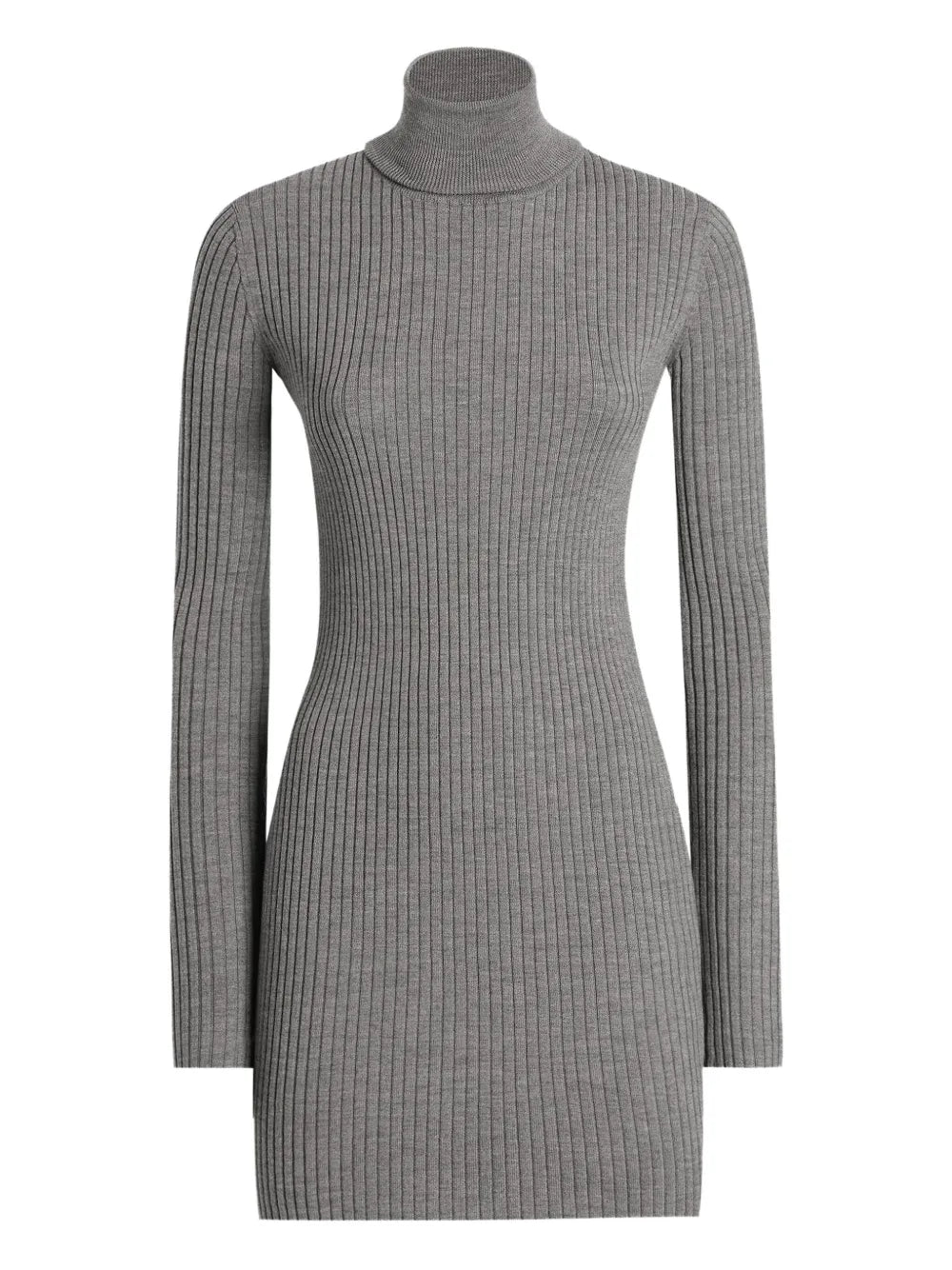 Dolce Gabbana Ribbed Turtleneck Mini Dress