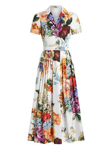 Dolce Gabbana Floral Print Maxi Skirt