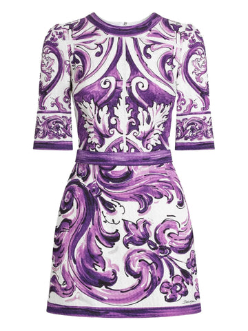 Dolce Gabbana Graphic Print Mini Dress