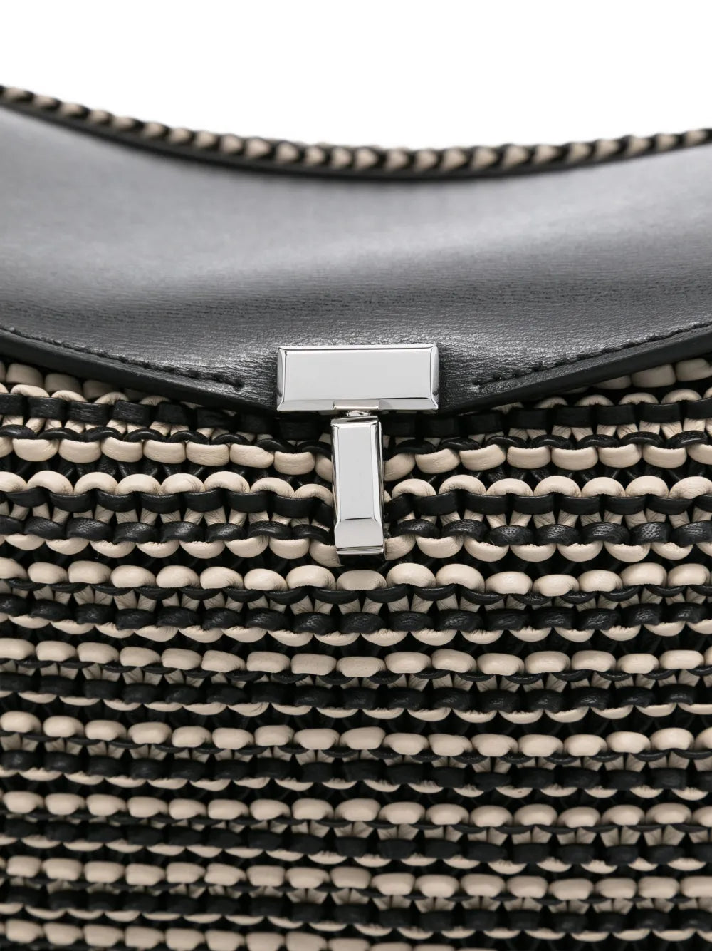 Toteme Woven Leather Top Handle Bag