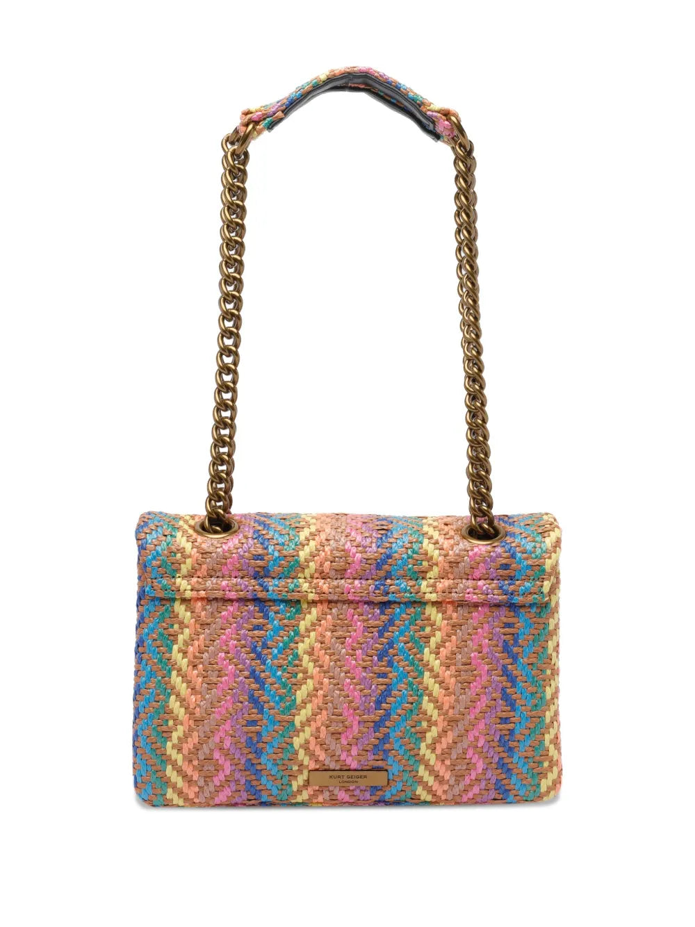 Kurt Geiger London Kensington Woven Chevron Shoulder Bag