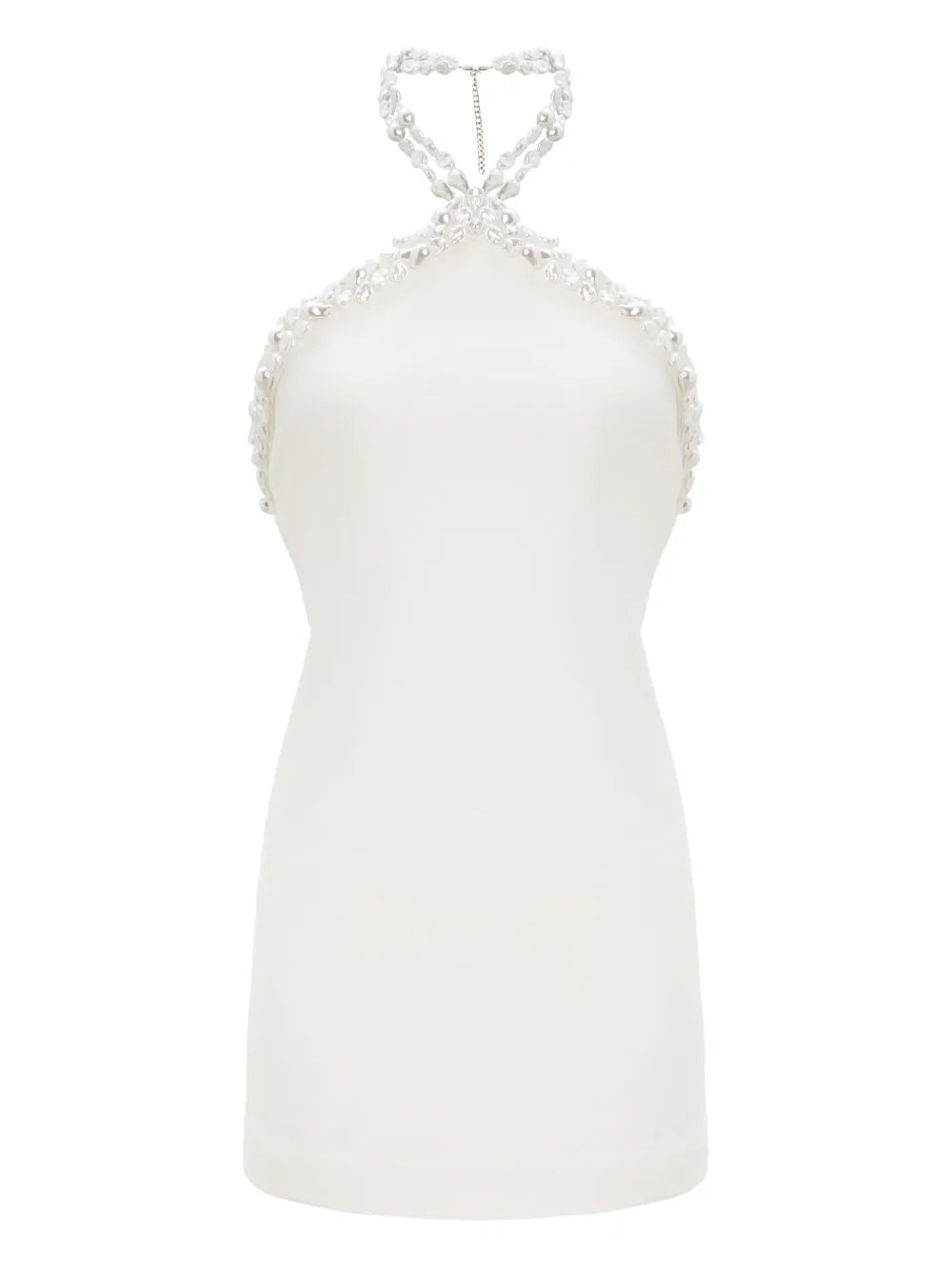 Retrofete Beaded Halter Neck Mini Dress