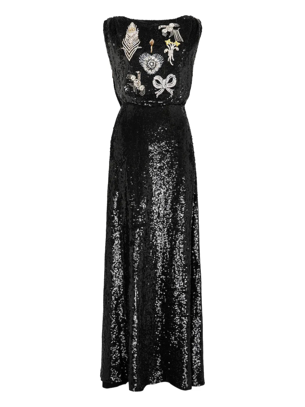 Temperley London Adalina Sequin Embellished Maxi Dress