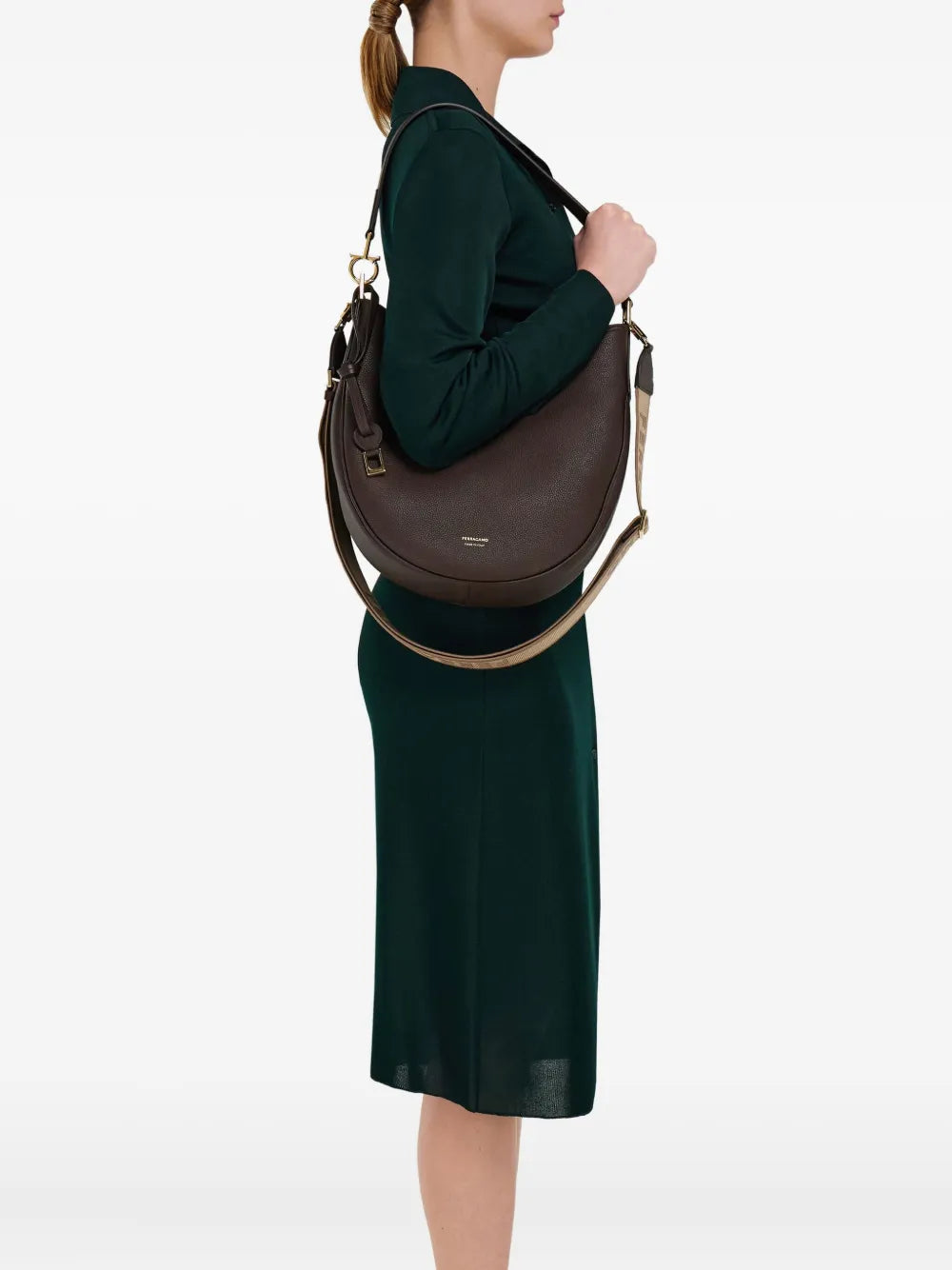 Ferragamo Leather Shoulder Bag