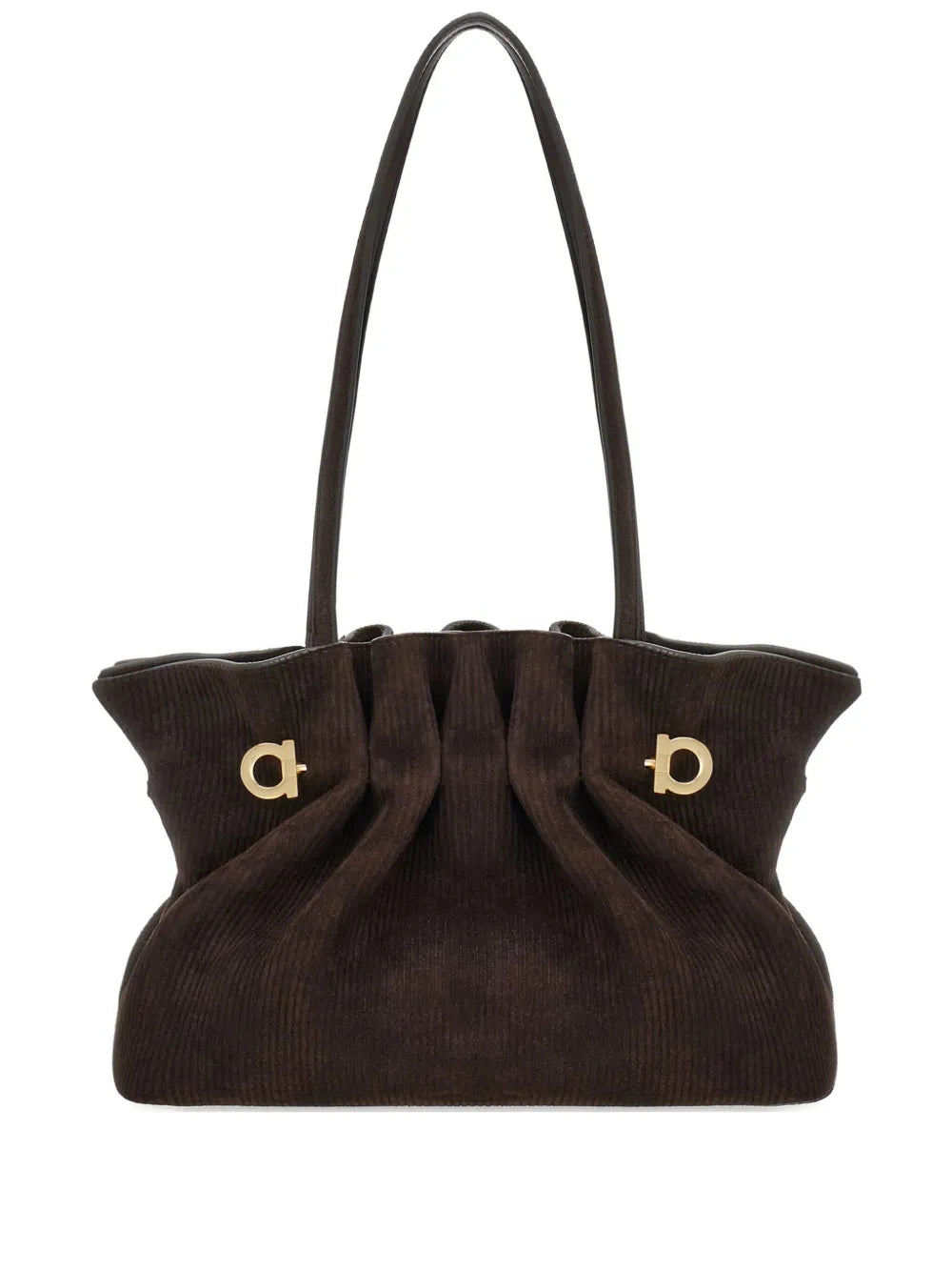 Ferragamo Suede Soft Shoulder Bag
