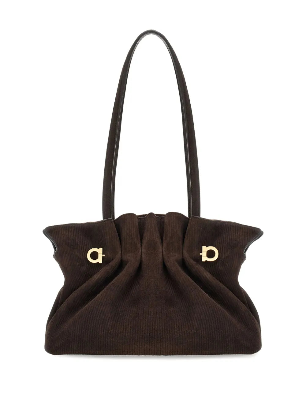 Ferragamo Suede Soft Shoulder Bag