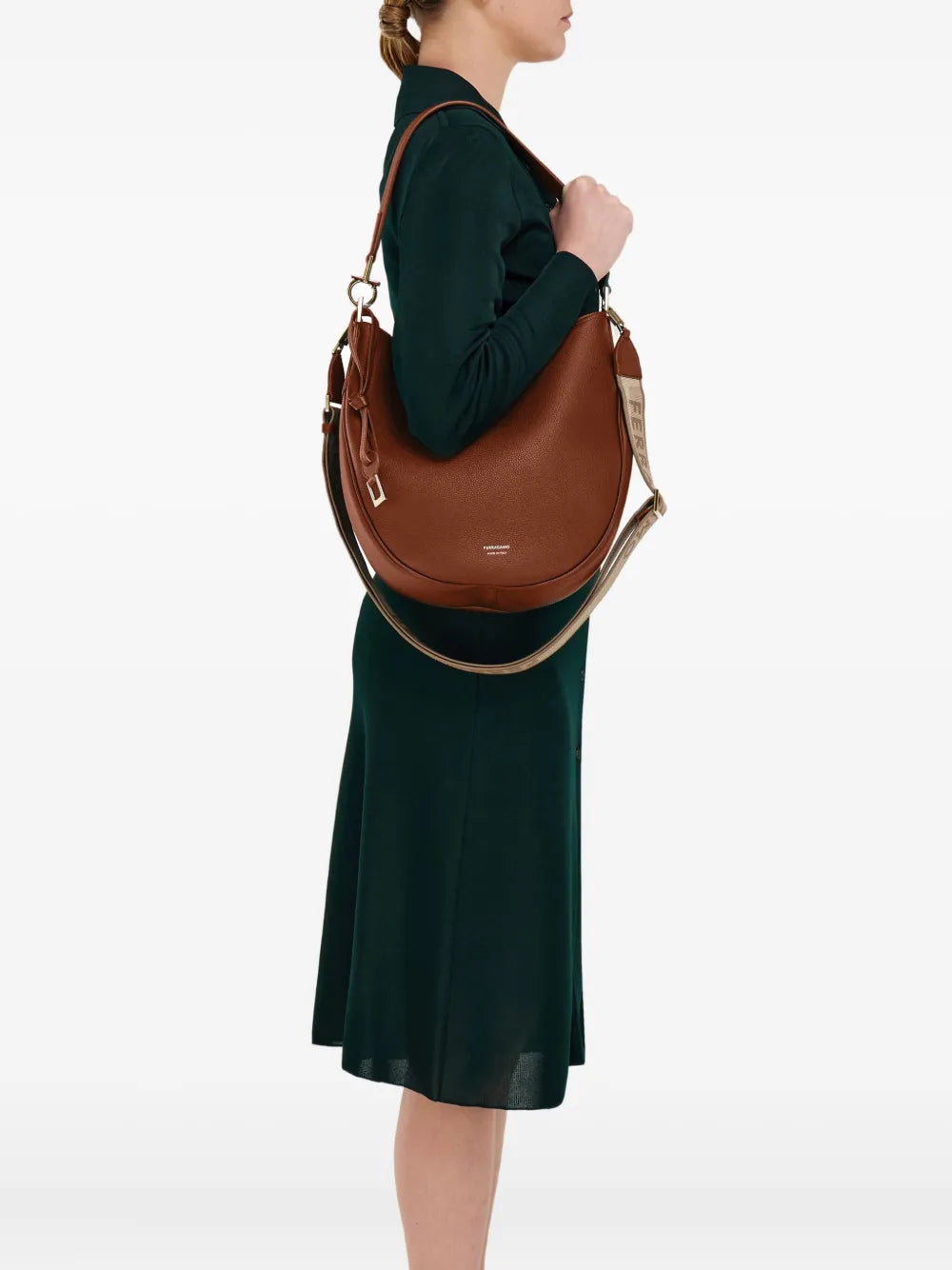 Ferragamo Leather Shoulder Bag