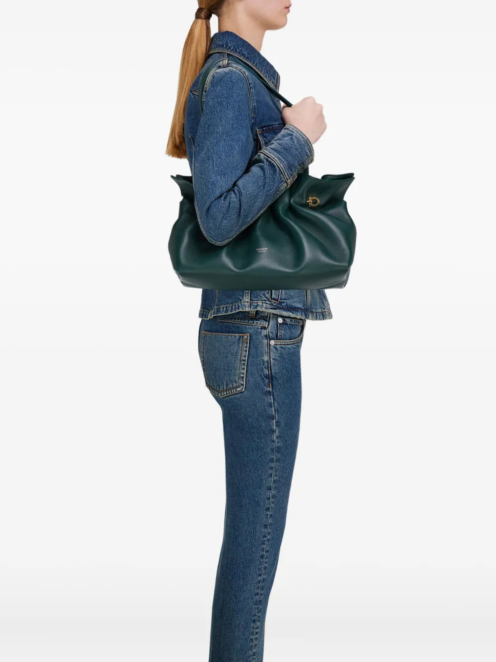Ferragamo Soft Leather Shoulder Bag