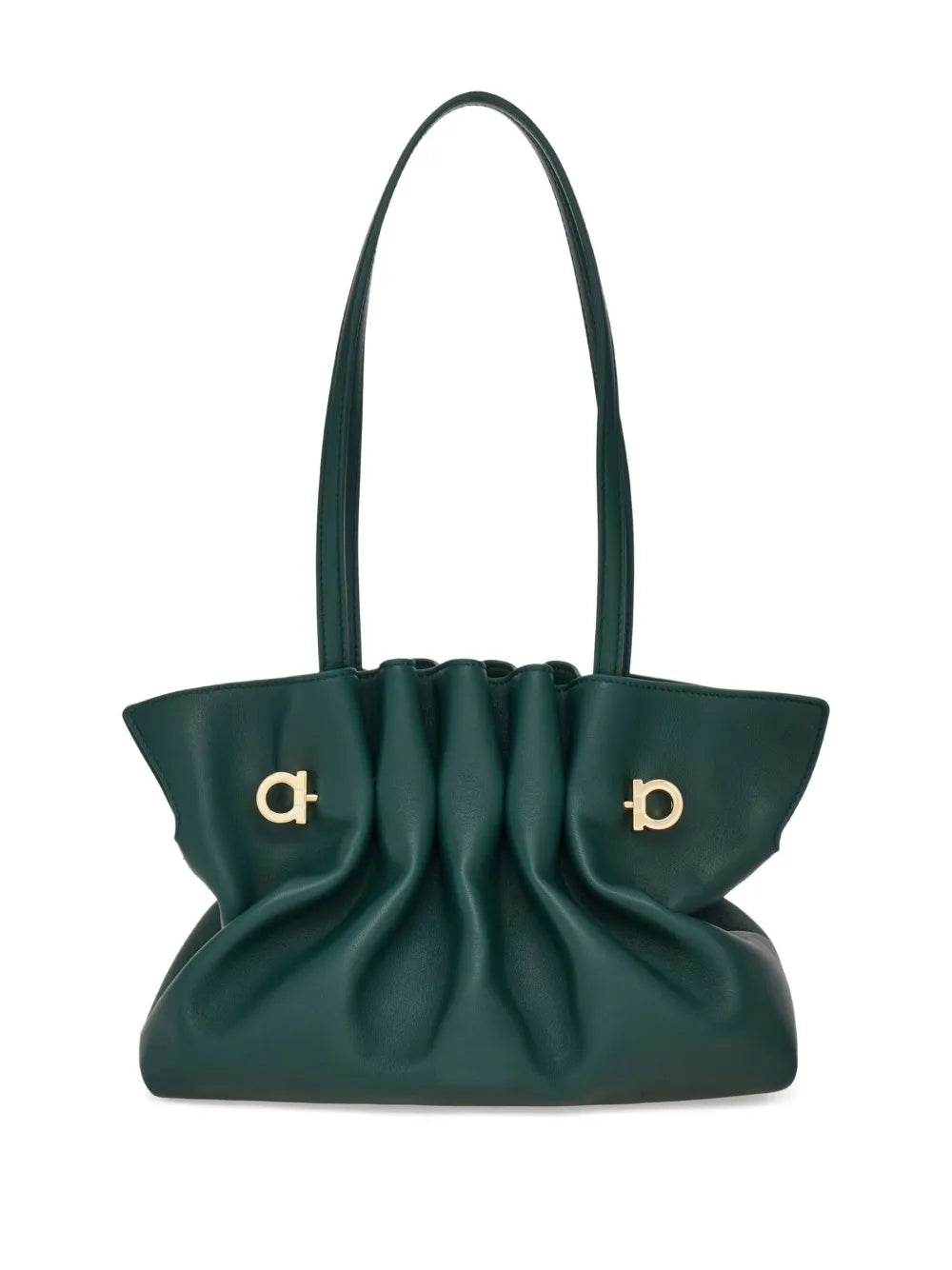Ferragamo Soft Ruched Shoulder Bag