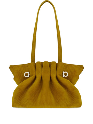 Ferragamo Suede Soft Shoulder Bag