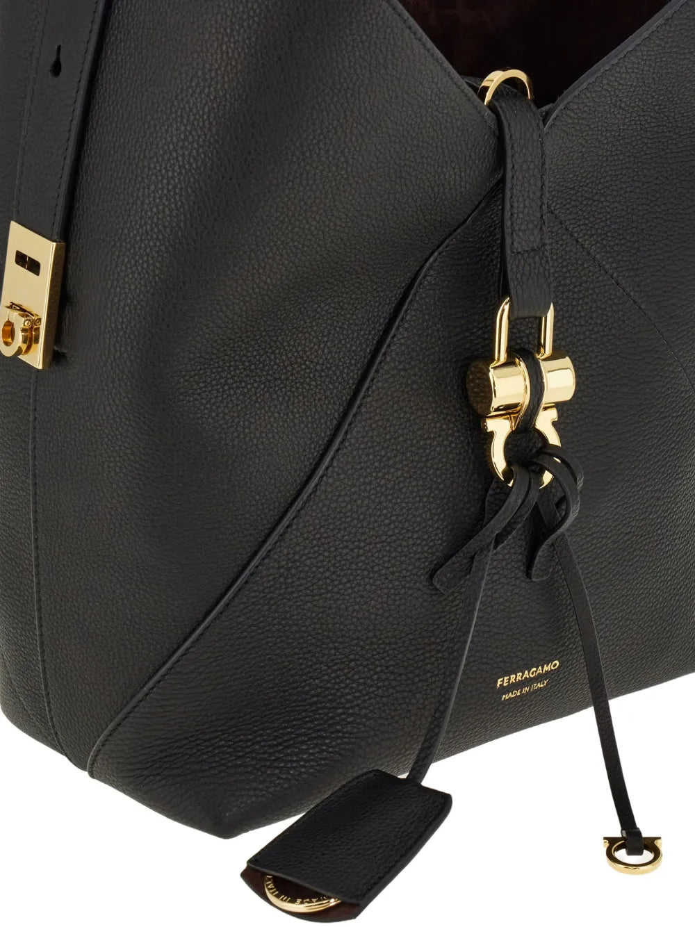 Ferragamo Leather Hobo Shoulder Bag