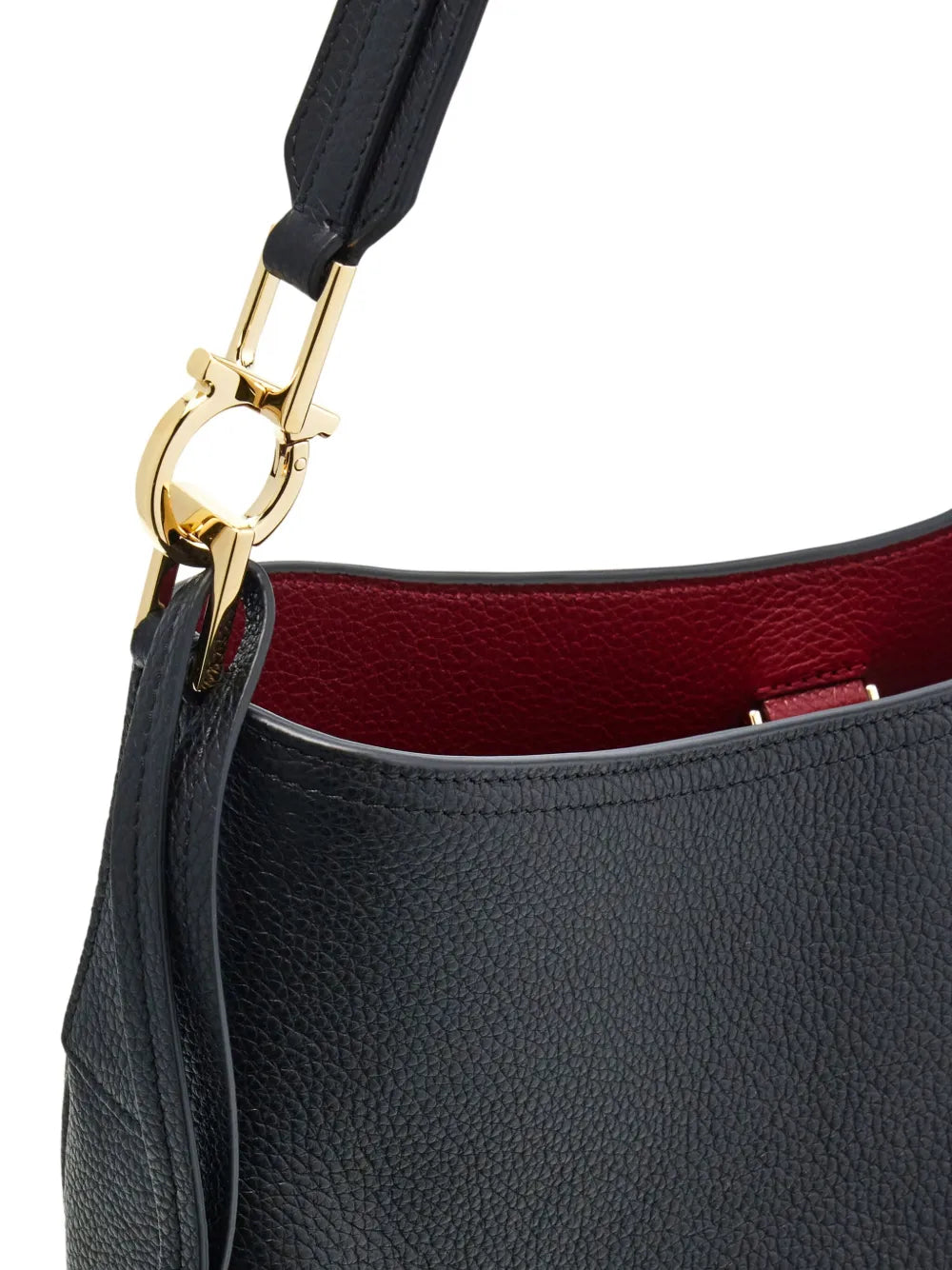 Ferragamo North South Leather Shoulder Bag