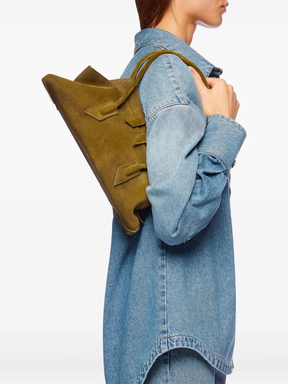 The Attico La Passeggiata Double Zip Tote Bag