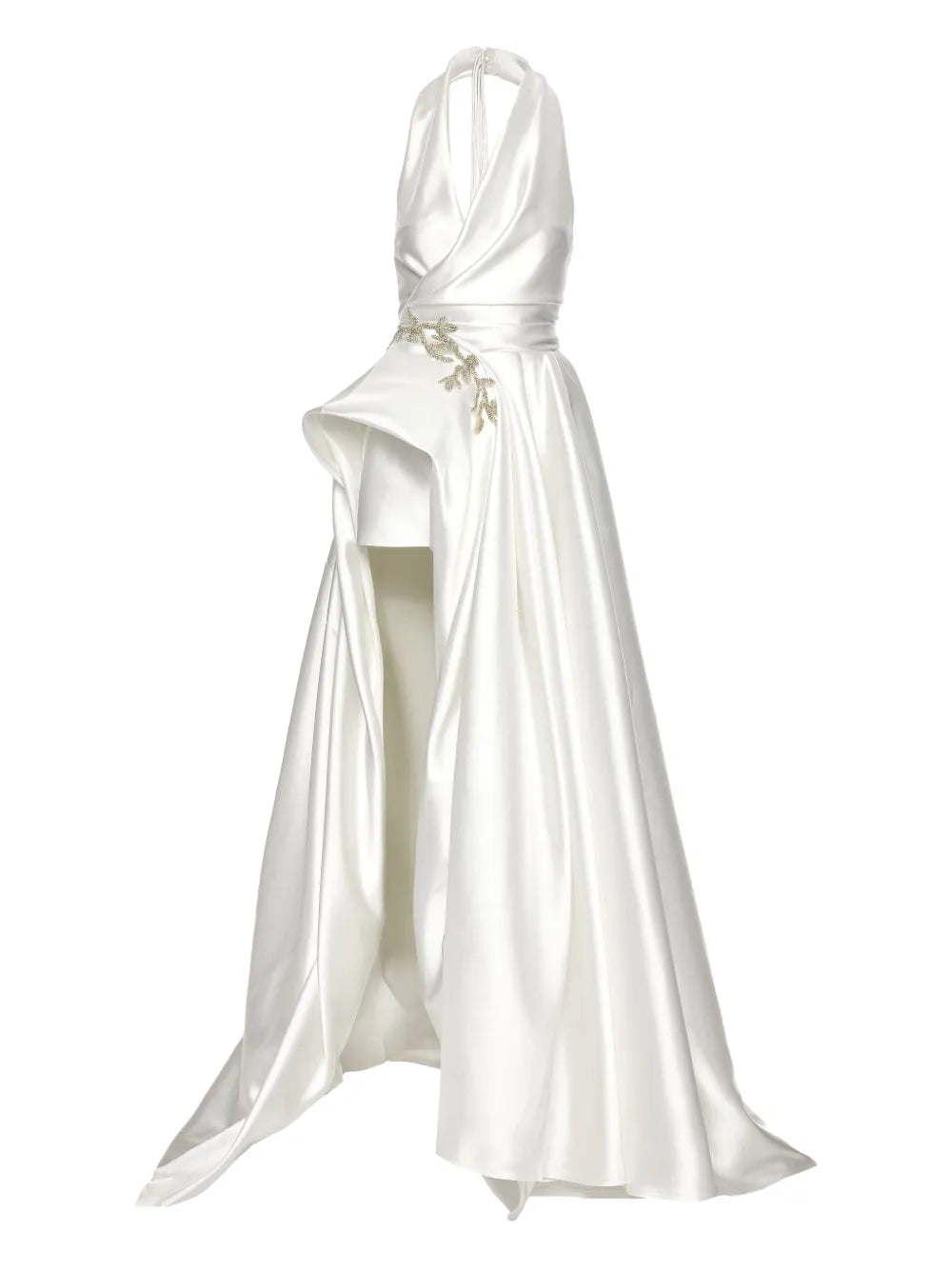 Ana Radu Satin Draped Gown