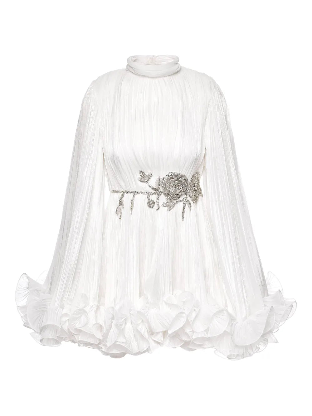 Ana Radu Pleated Cape Mini Dress