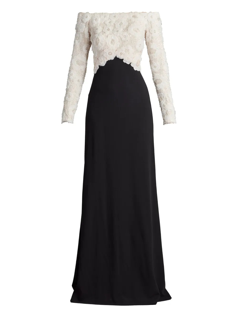 Tadashi Shoji Lace Inset Maxi Dress