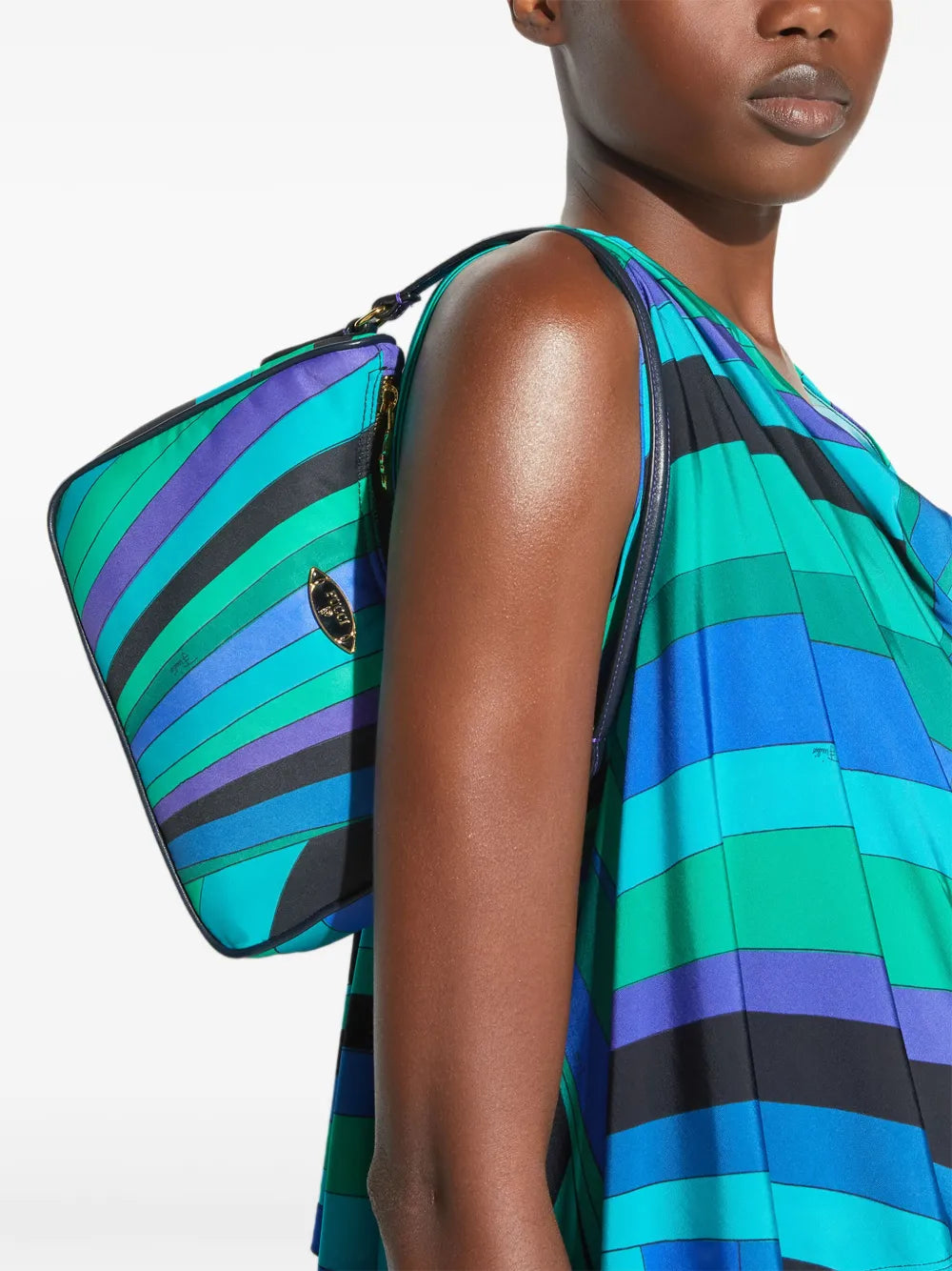 Pucci Yummy Striped Shoulder Bag