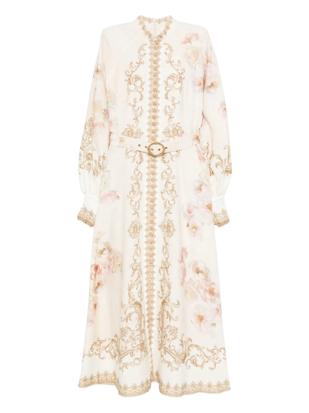 Zimmermann Floral Print Buttoned Dress