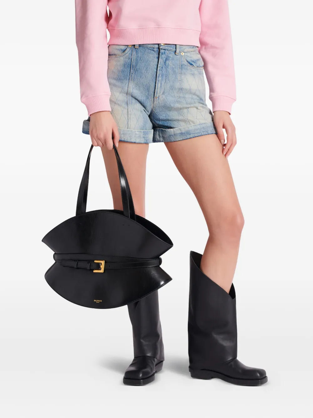 Balmain Medium Shuffle Shoulder Bag