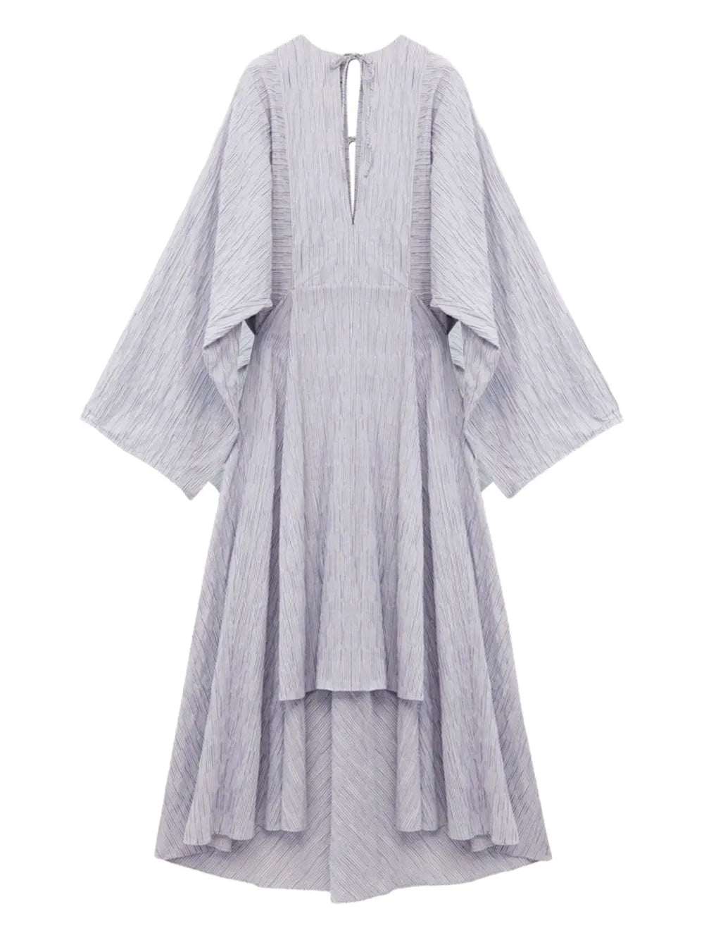 Loewe Pleated Tie Neck Midi Dress