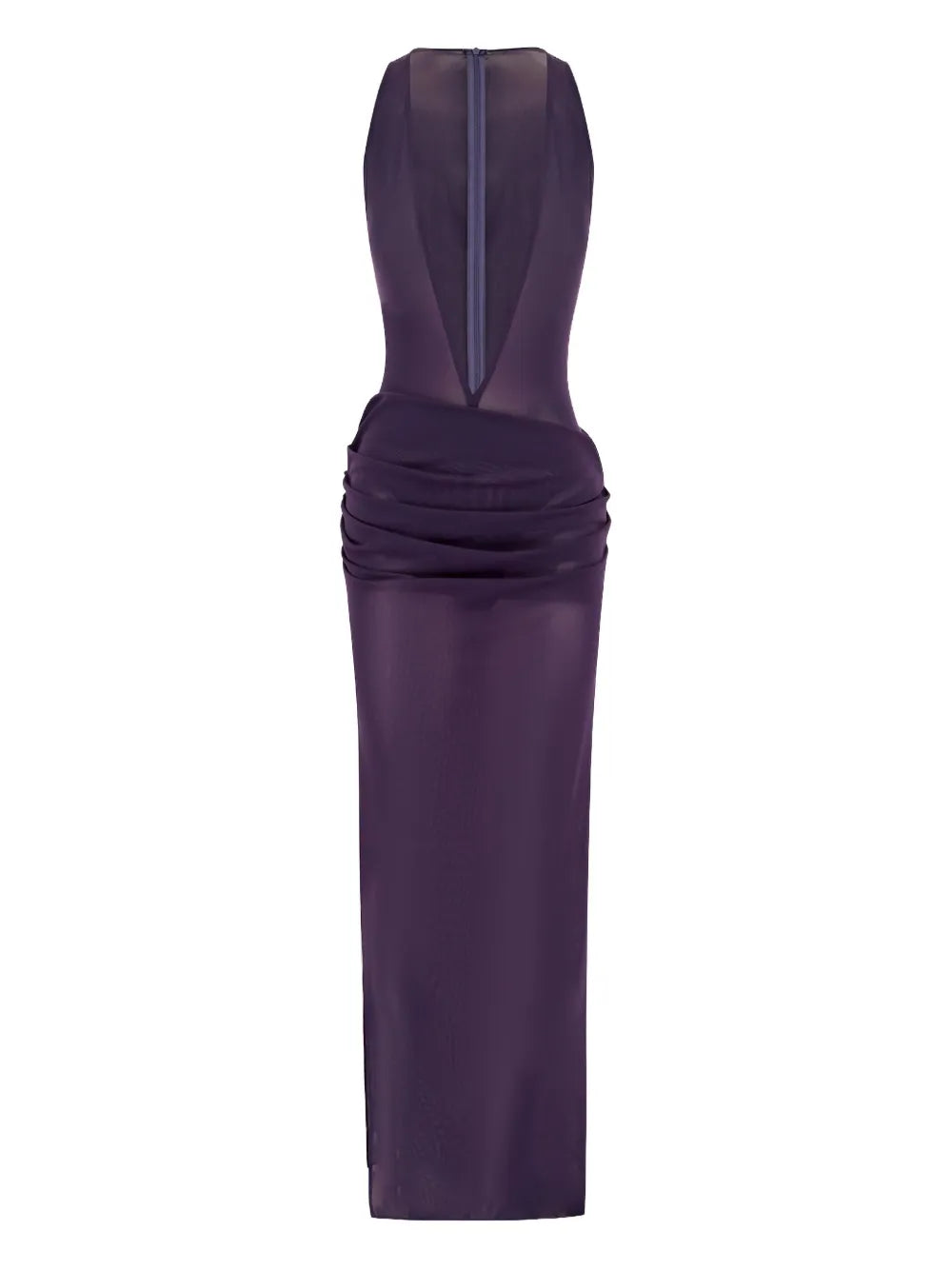 Alex Perry V Neck Draped Maxi Dress