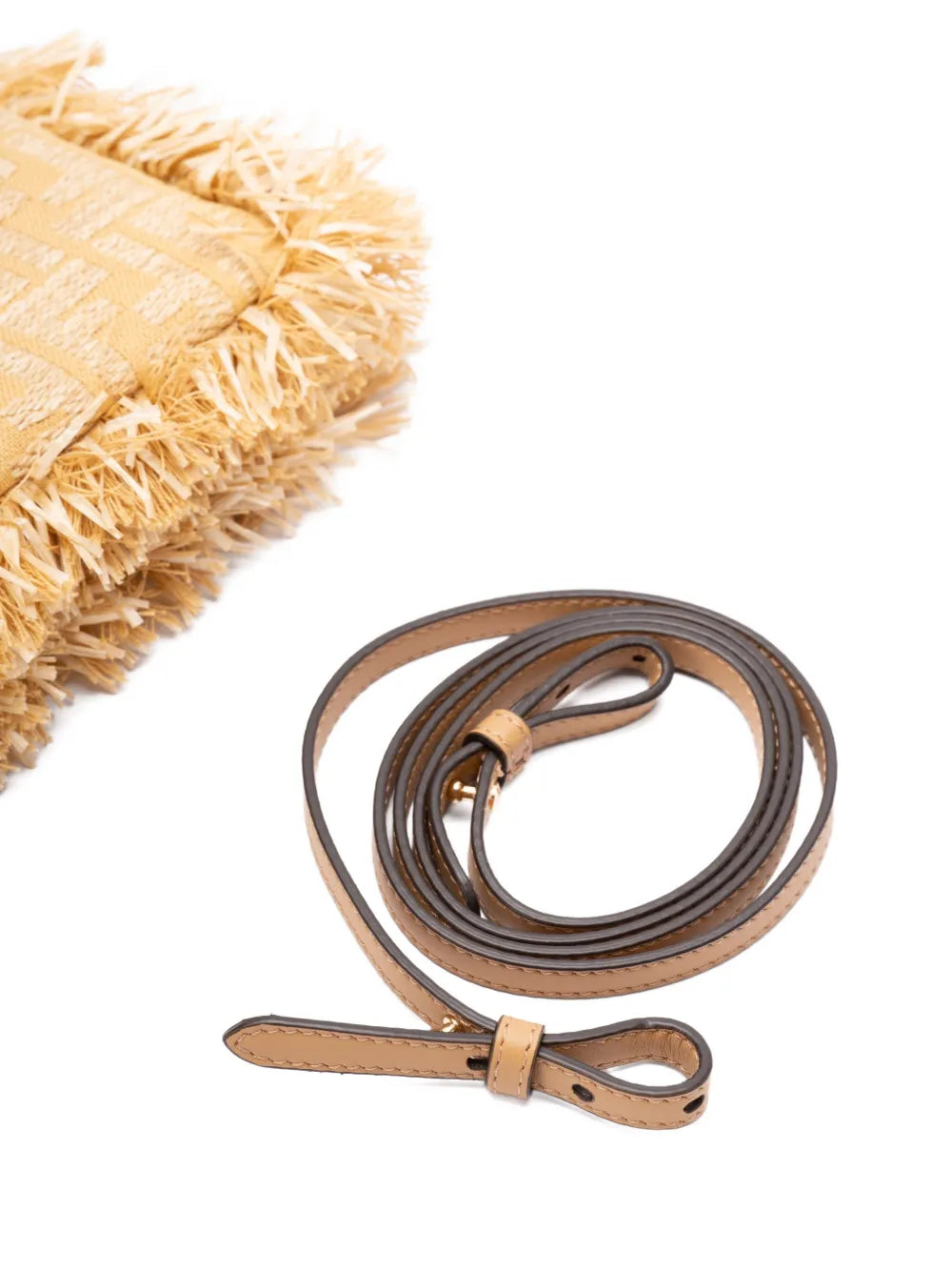Fendi Baguette Fringe Detail Clutch Bag