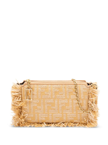 Fendi Baguette Fringe Detail Clutch Bag