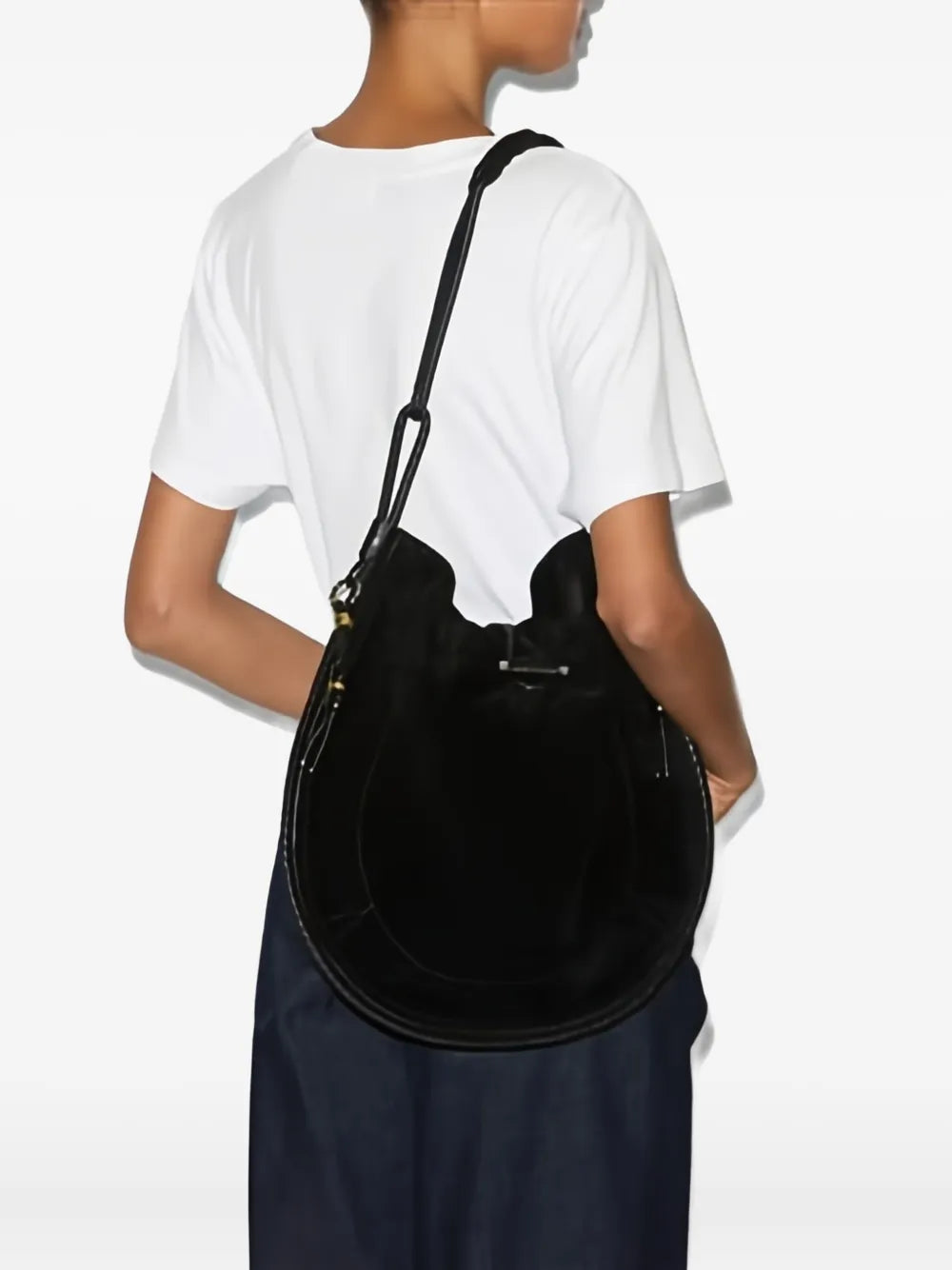 Isabel Marant Oskan Soft Suede Shoulder Bag
