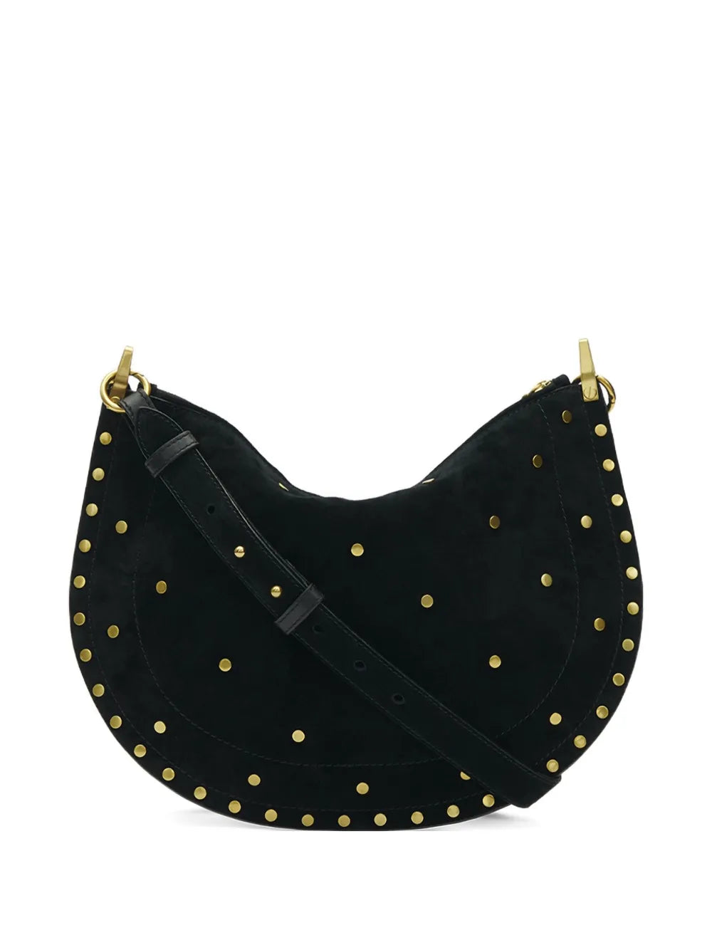 Isabel Marant Oskan Soft Zip Half Moon Shoulder Bag