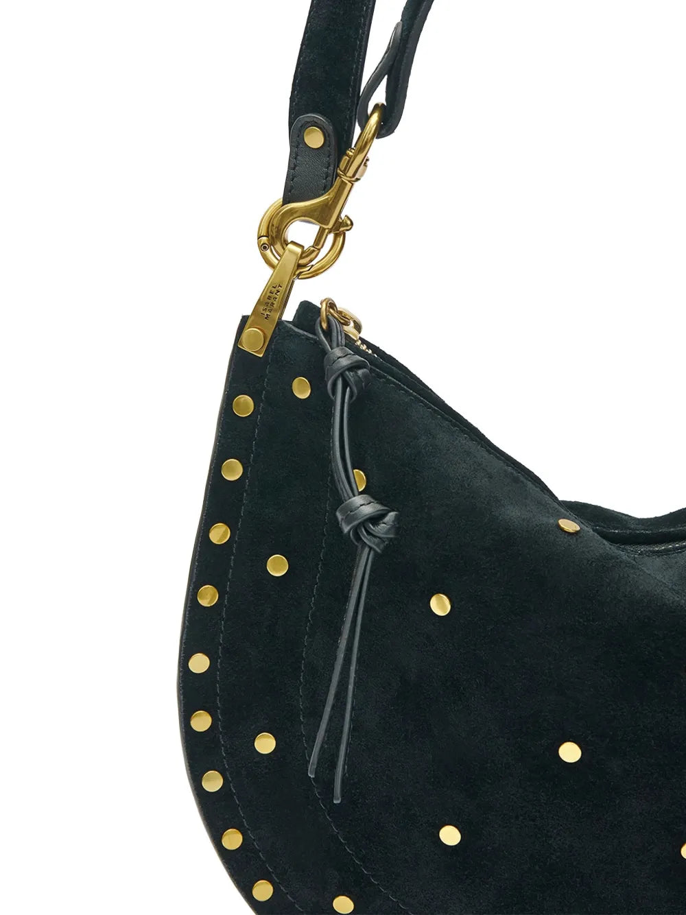 Isabel Marant Oskan Soft Zip Half Moon Shoulder Bag