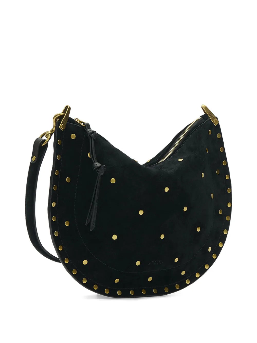 Isabel Marant Oskan Soft Zip Half Moon Shoulder Bag