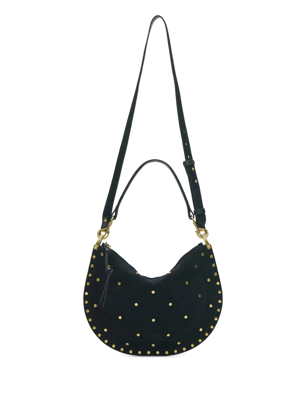 Isabel Marant Oskan Soft Zip Half Moon Shoulder Bag