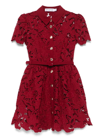 Self Portrait Floral Lace Mini Dress